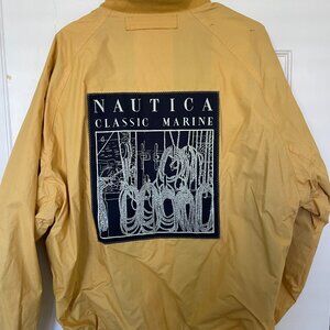 Vintage Reversible Emblem Nautica Jacket Sz Lg 100% cotton